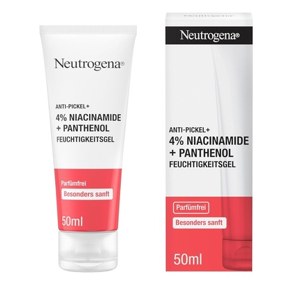 

Увлажняющий гель против прыщей 4% ниацинамид и пантенол 50 мл Neutrogena