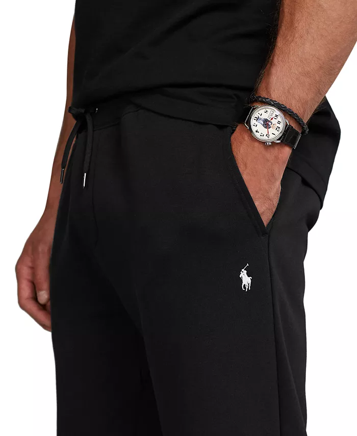 Мужские утепленные спортивные брюки Big & Tall Double-Knit Jogger Pants Polo Ralph Lauren, черный — фото 3