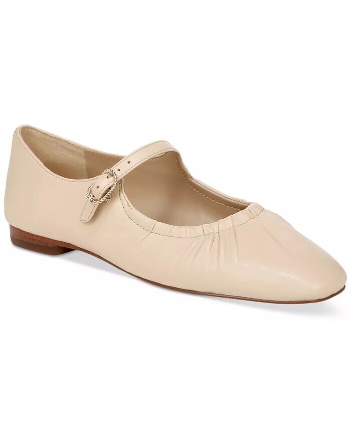 

Туфли Мэри Джейн с рюшами Micah Sam Edelman, бежевый
