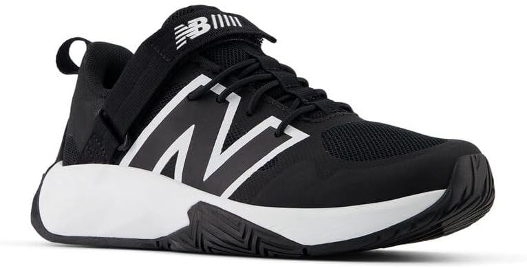 Детские кроссовки New Balance FuelCell Play V1 с застежкой-липучкой, белый/черный — фото 4