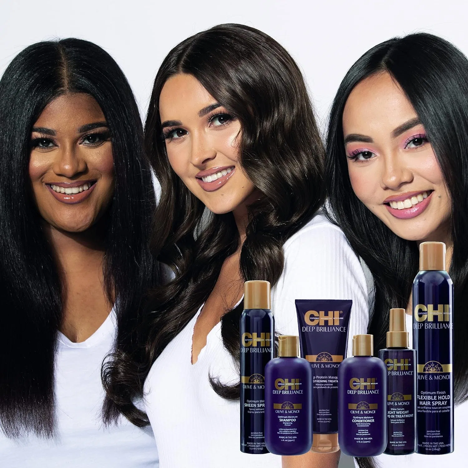 Сыворотка для блеска волос «Deep Brilliance Olive & Monoi Shine Serum» 89 мл от CHI Chi — фото 4