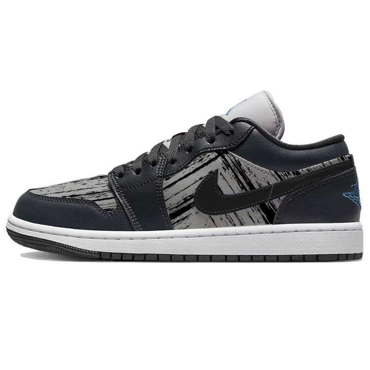 

Кроссовки Air Jordan 1 Vintage Basketball Shoes Unisex Low-top Black/grey, черный