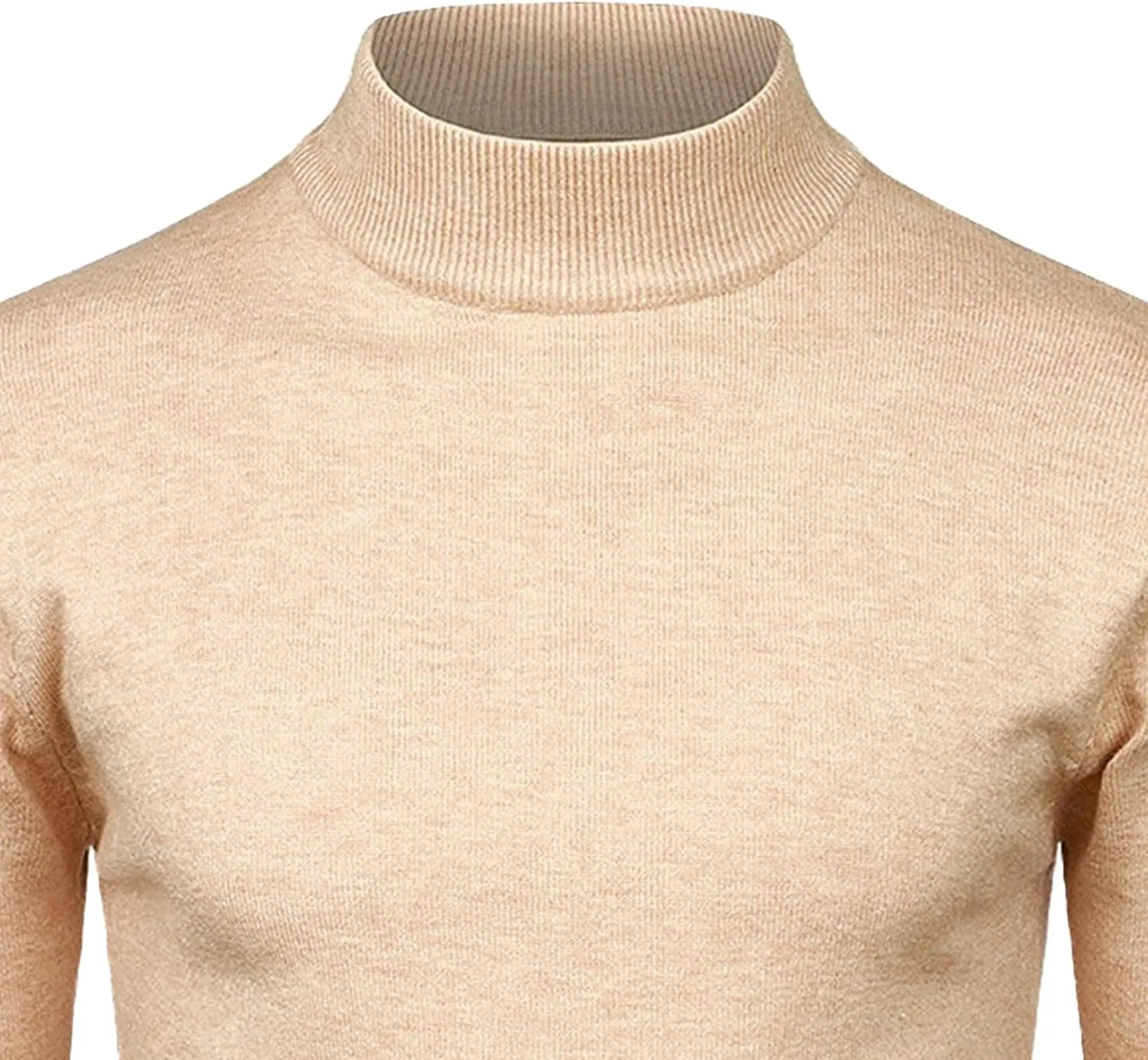 Мужской свитер с длинным рукавом и круглым вырезом Slim Fit — фото 2