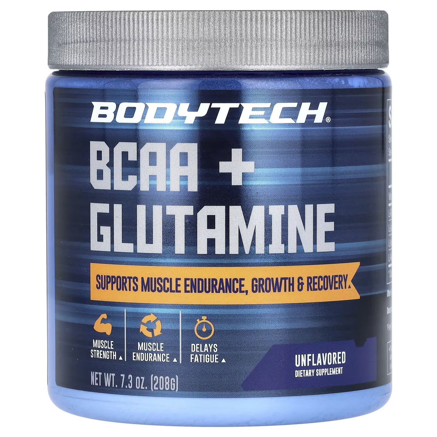 

BCAA + Глютамин, без вкуса, 7,3 унции (208 г) Bodytech