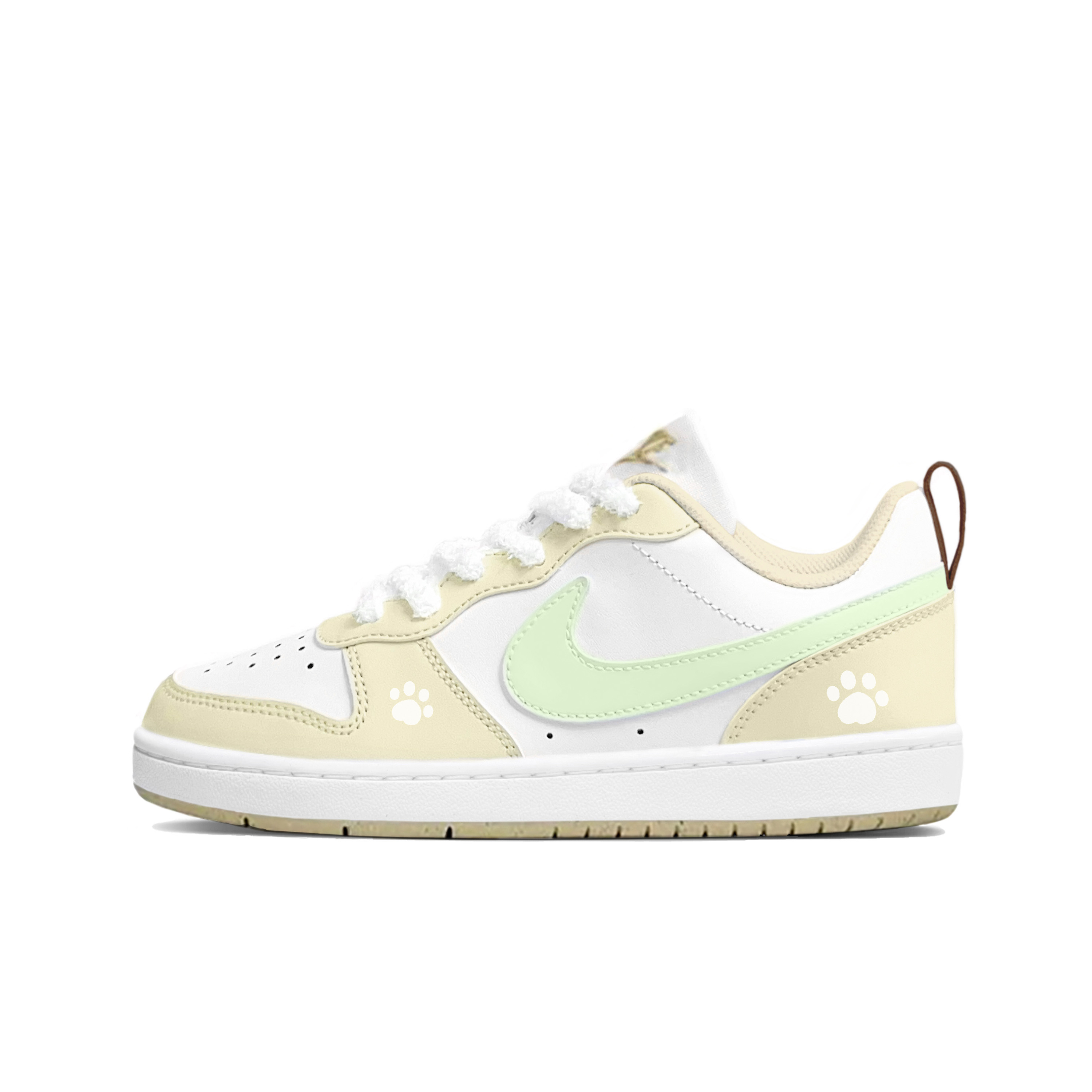 

Nike Court Borough Matcha пенка противоскользящие износостойкие низкие детские скейтбординг кроссовки khaki для подростков