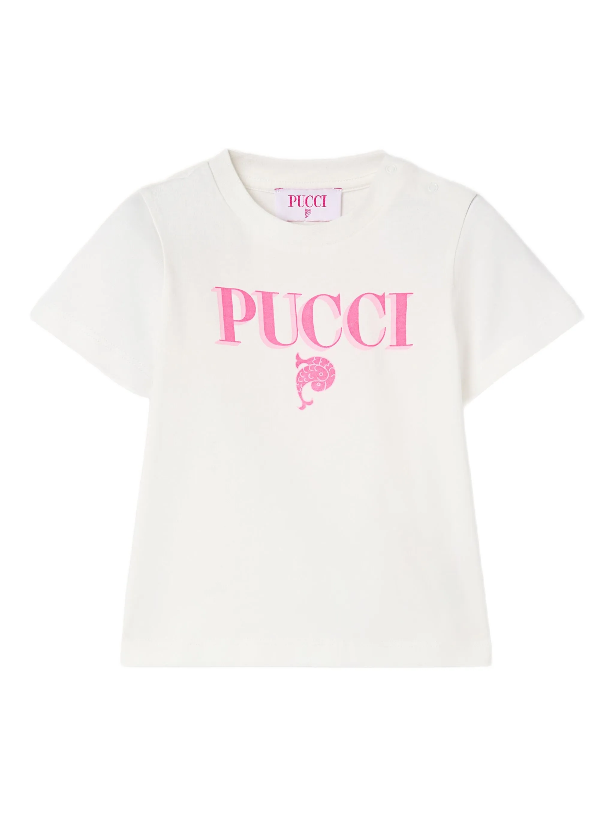 

Футболка с логотипом Pucci Junior, белый