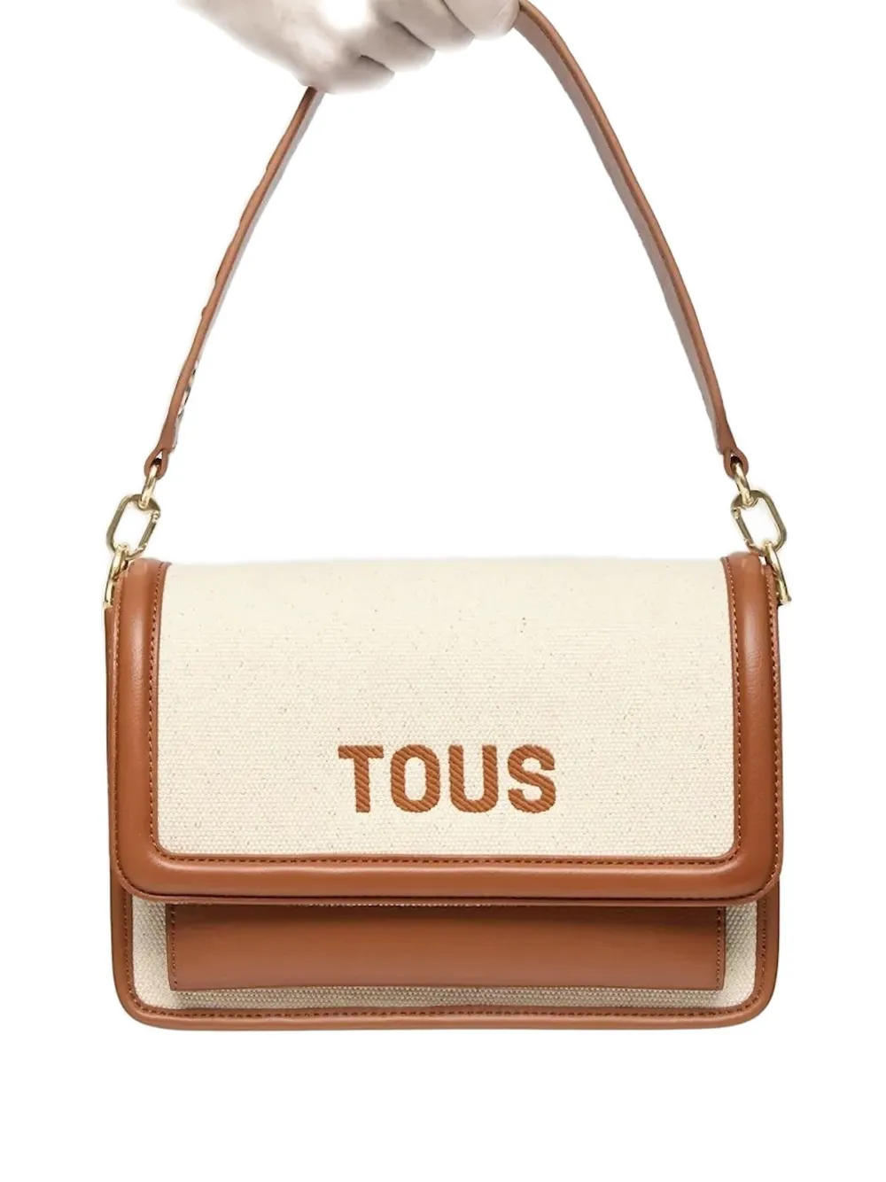 

Сумка через плечо Audree с кожаной отделкой TOUS, нейтральный