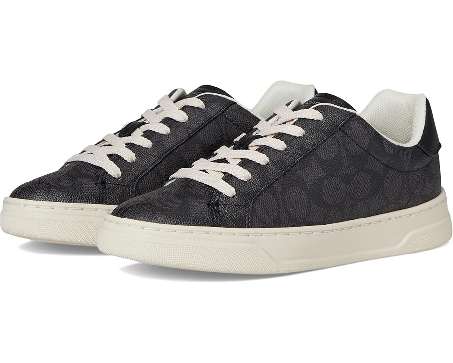 

Кроссовки COACH High Line Signature Coated Canvas Sneaker, цвет Charcoal/Black