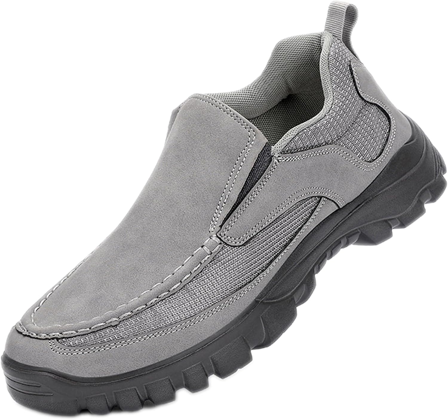 

Мужские винтажные лоферы с ручной строчкой, ортопедические, дышащие, без шнурков, с комфортной поддержкой свода стопы, легкие, нескользящие, мягкие, повседневные, для ходьбы, модные, для работы, вождения, нарядные и кроссовки Adkgbe, серый