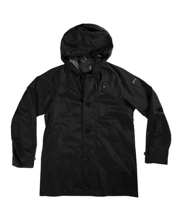 

Длинный тренч-пальто из полиэстера Blauer, черный