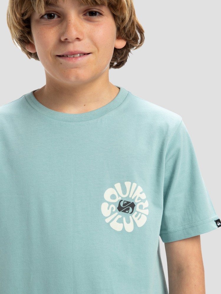 Футболка Quiksilver Evo Roads End Kids T-Shirt, aquifer — фото 3