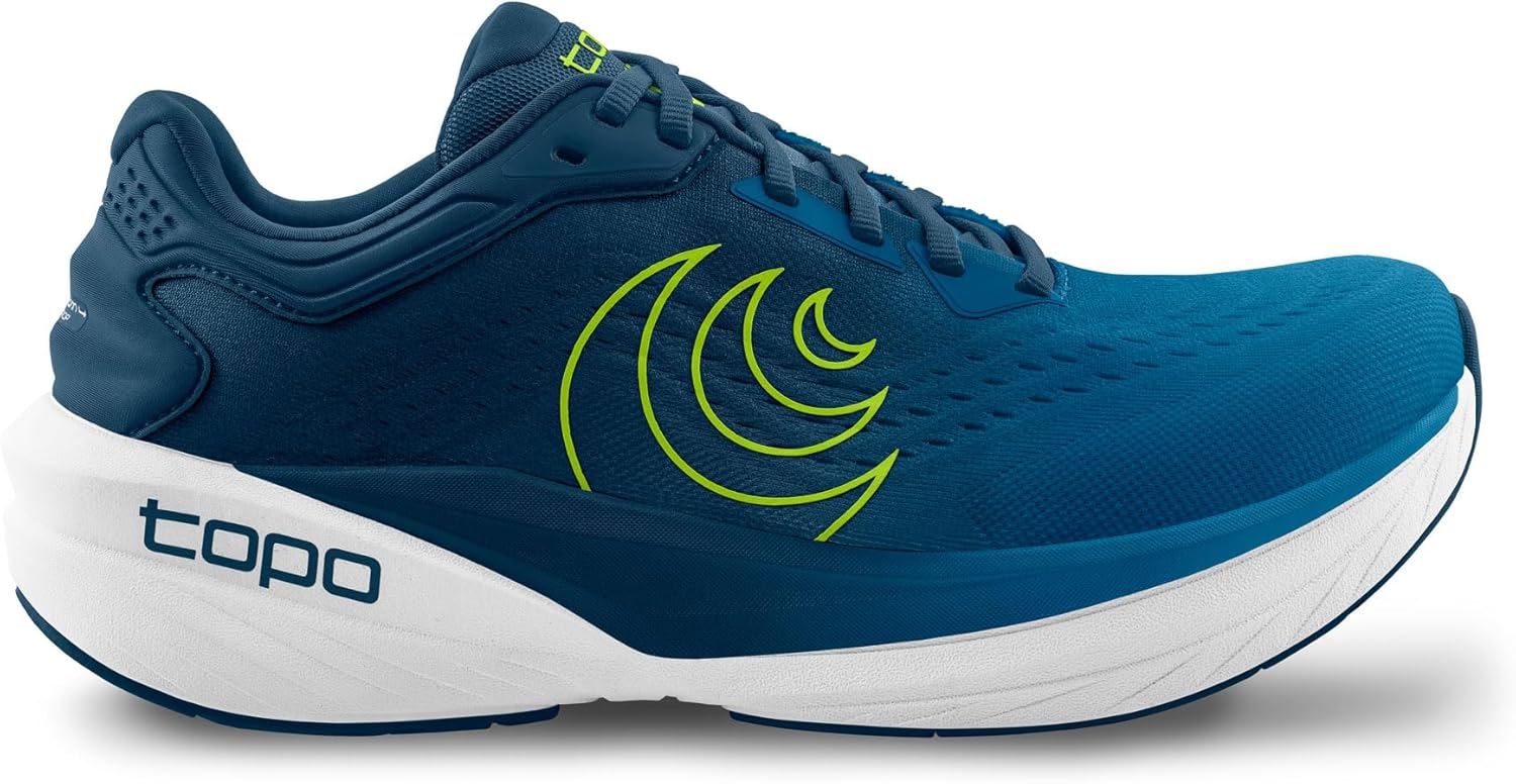Мужские кроссовки Topo Athletic Phantom 4, легкие и удобные с перепадом высоты 5 мм, для бега по шоссе, спортивная обувь для бега по дороге, синий — фото 3
