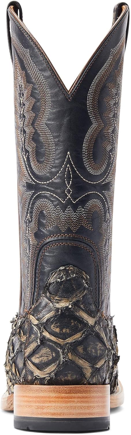 Мужские западные сапоги Ariat Hybrid Roughstock с квадратным носком, черный — фото 3