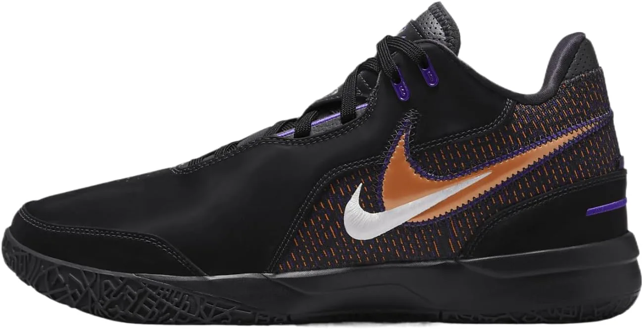 Мужские баскетбольные кроссовки Nike Lebron NXXT Gen AMPD, черный/фиолетовый/белый