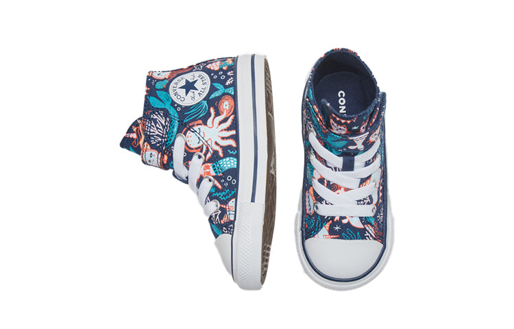 Кеды Converse Chuck Taylor All Star Underwater Party Toddler/Youth, синий — фото 4