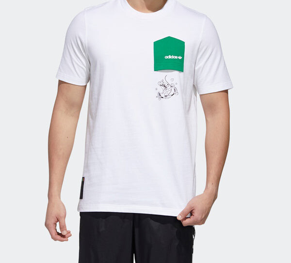 Футболка adidas x Disney Goofy T1 Crossover Pocket Short Sleeve White, белый — фото 3