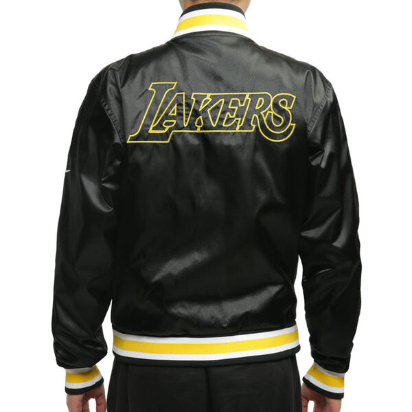 Куртка nba los angeles lakers двусторонняя спортивная куртка Nike, черный — фото 3