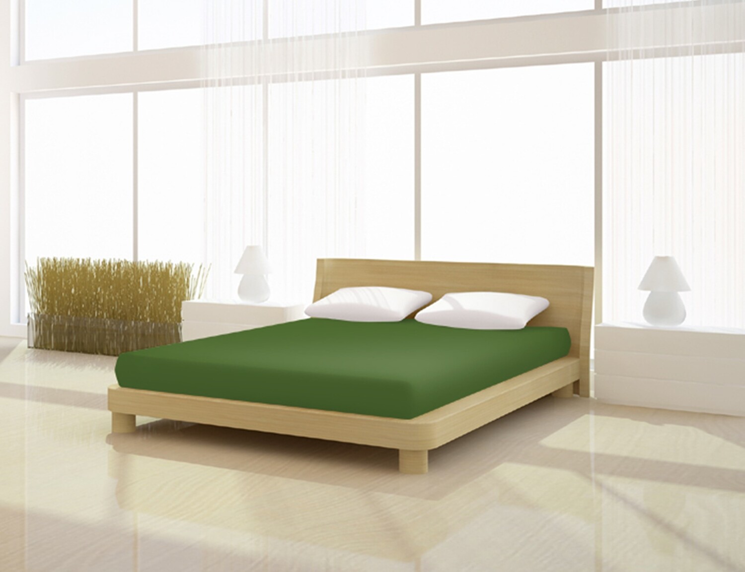 

Простыня Mr.Sandman Fein Jersey de luxe 140 160 x 200 см, цвет olivengrün
