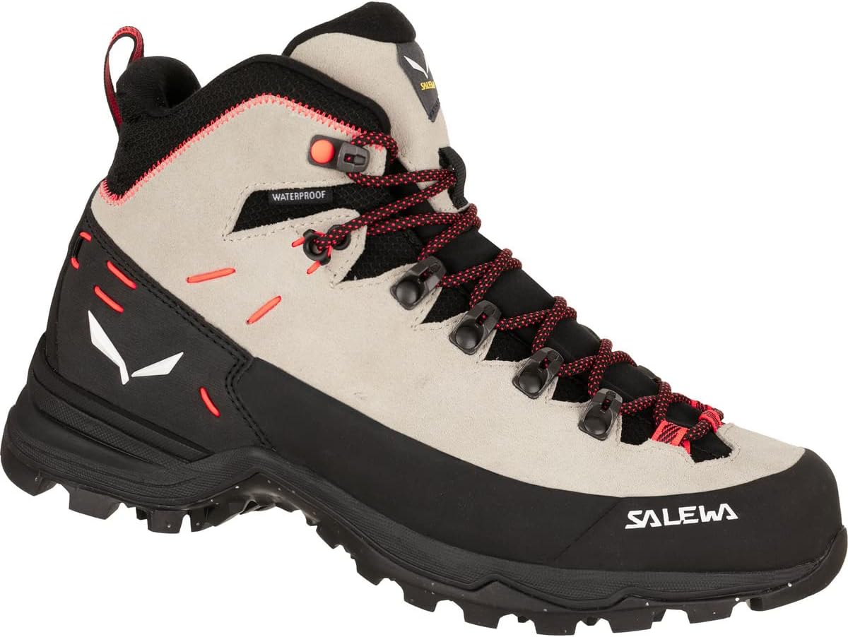 Мужские водонепроницаемые треккинговые и походные ботинки Salewa Alp Mate Mid, черный — фото 2