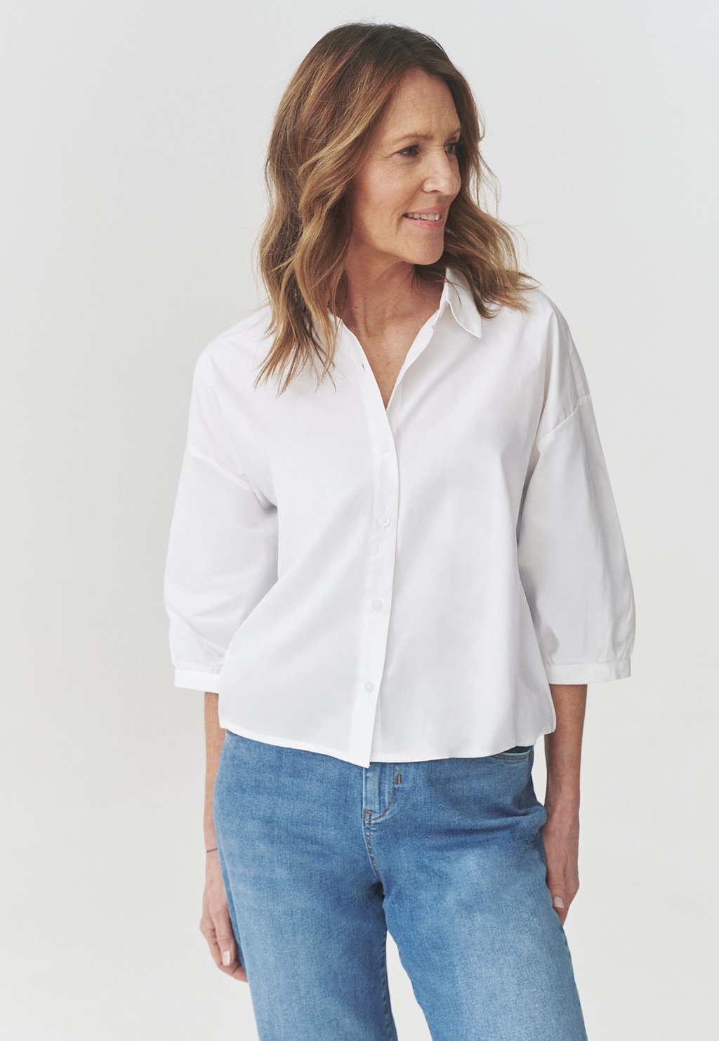 

Блузка на пуговицах TATUUM, белый