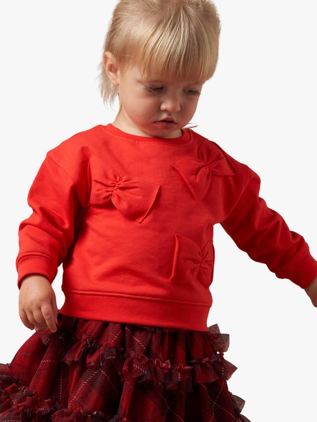 

Детская толстовка с бантиком Angel & Rocket, красный