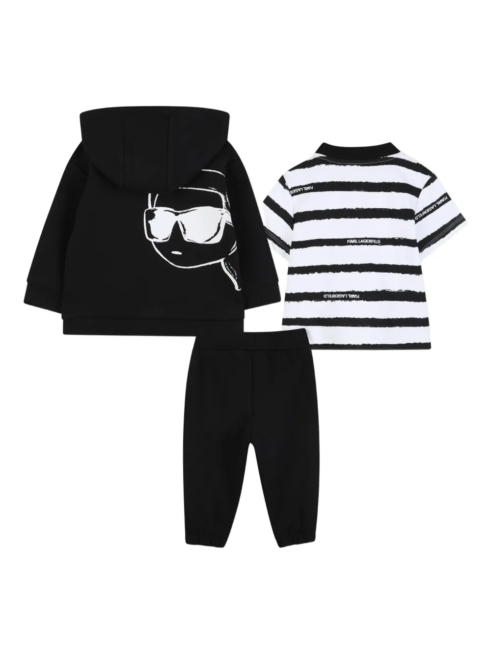 Спортивный костюм Ikonik Karl Karl Lagerfeld Kids, черный — фото 2