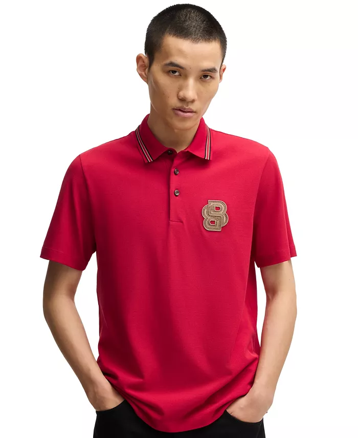 

BOSS X Creation of The Gods Мужская классическая поло Hugo Boss, красный