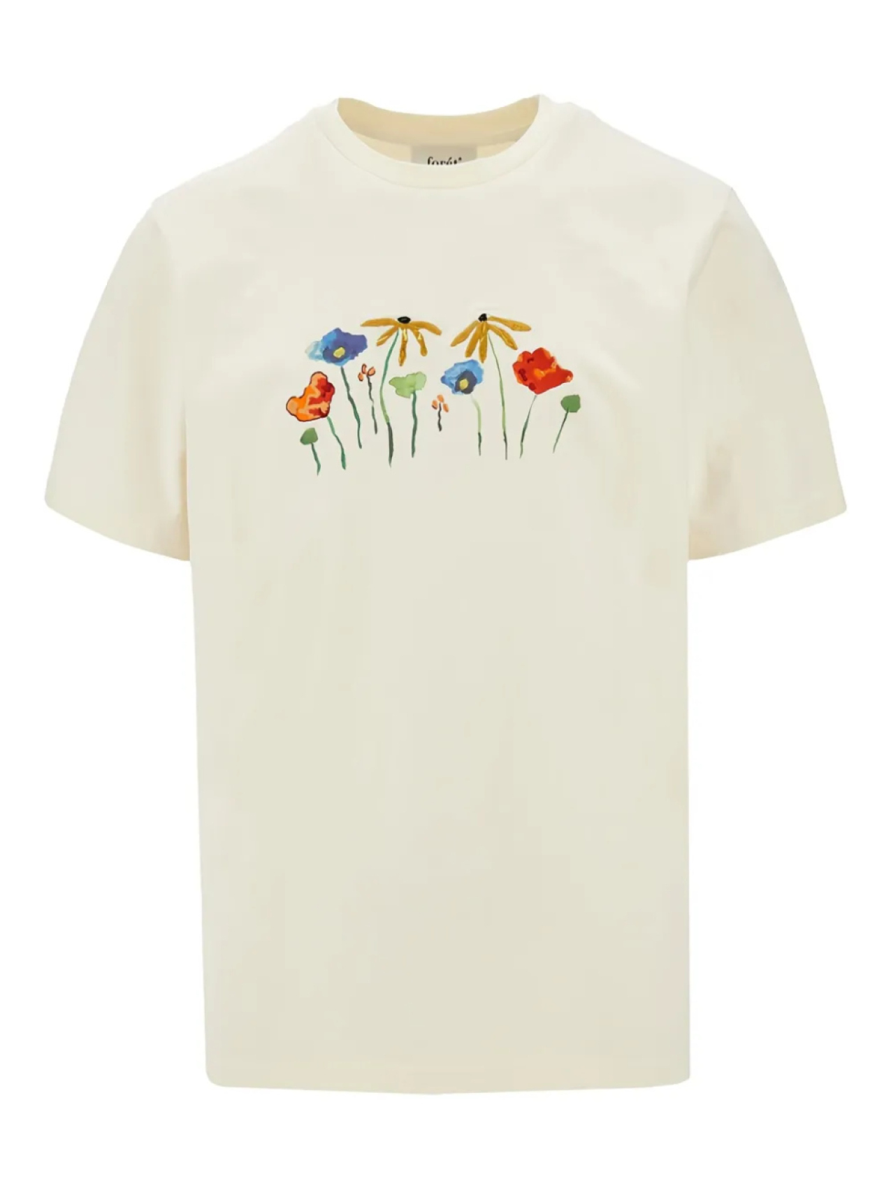 

Футболка с цветочной вышивкой Botanica Foret, нейтральный
