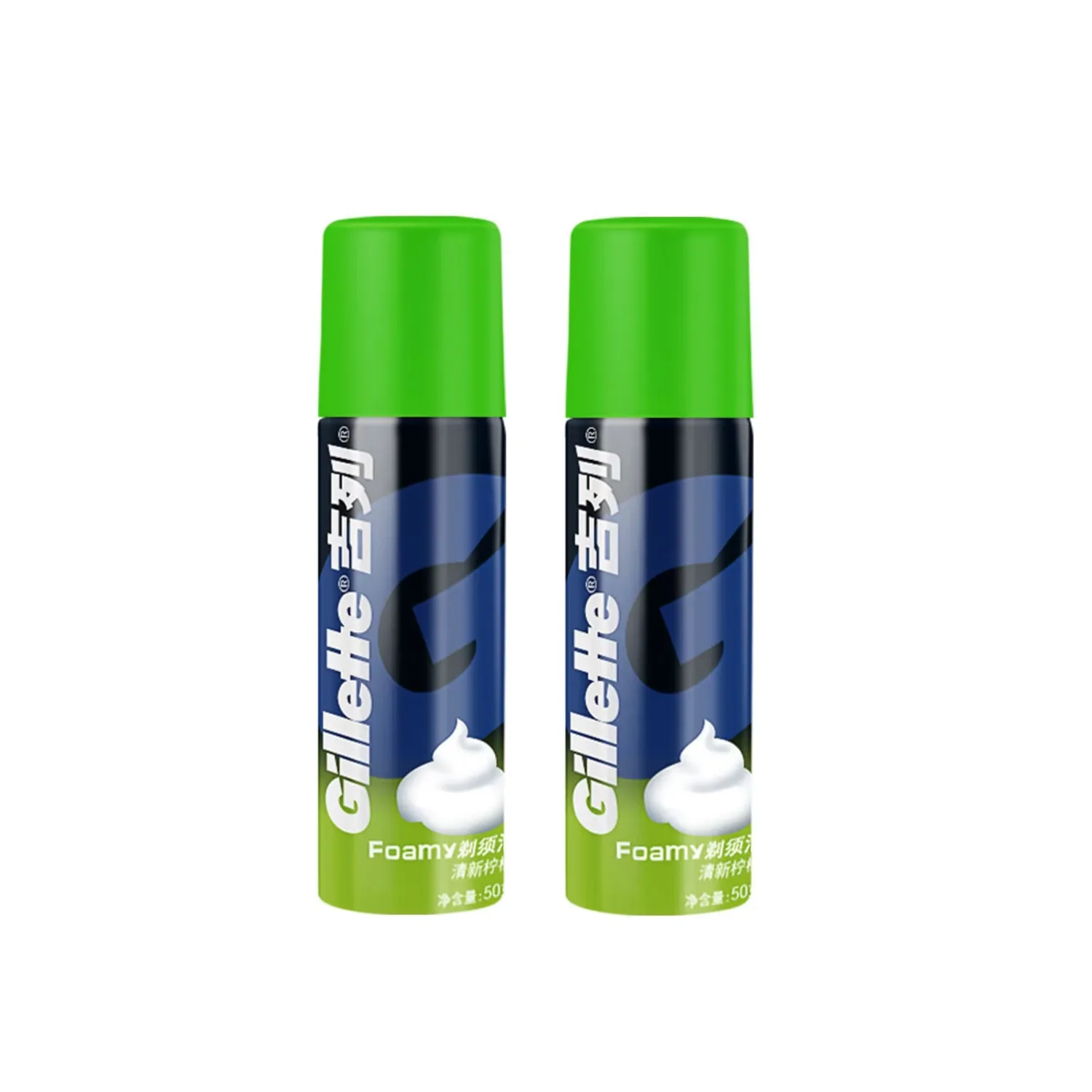 Gillette Мужской набор для бритья с пеной в дорогу, Lemon Scented 50g*3 — фото 2