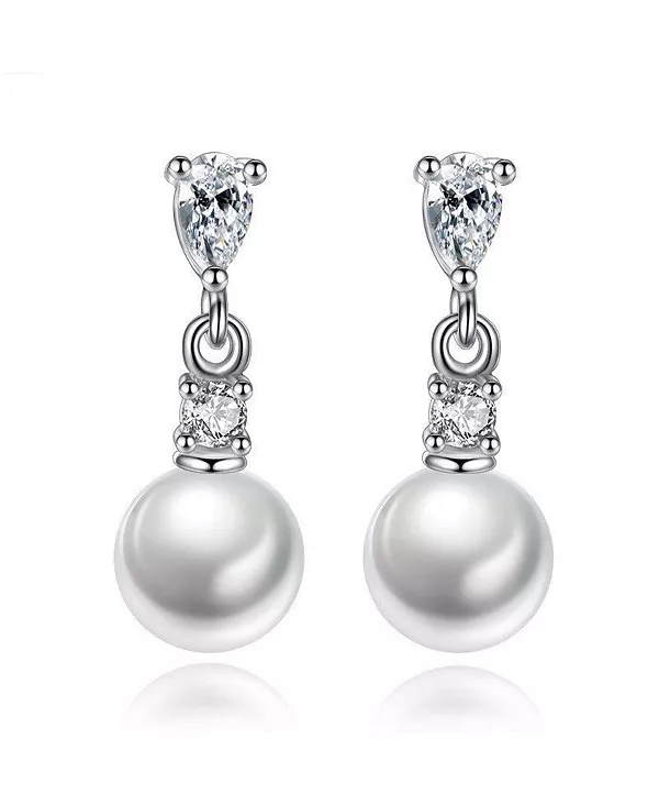 

Серьги-Подвески с жемчужными вставками и кубическими цирконами, серьги для женщин Hollywood Sensation, gold