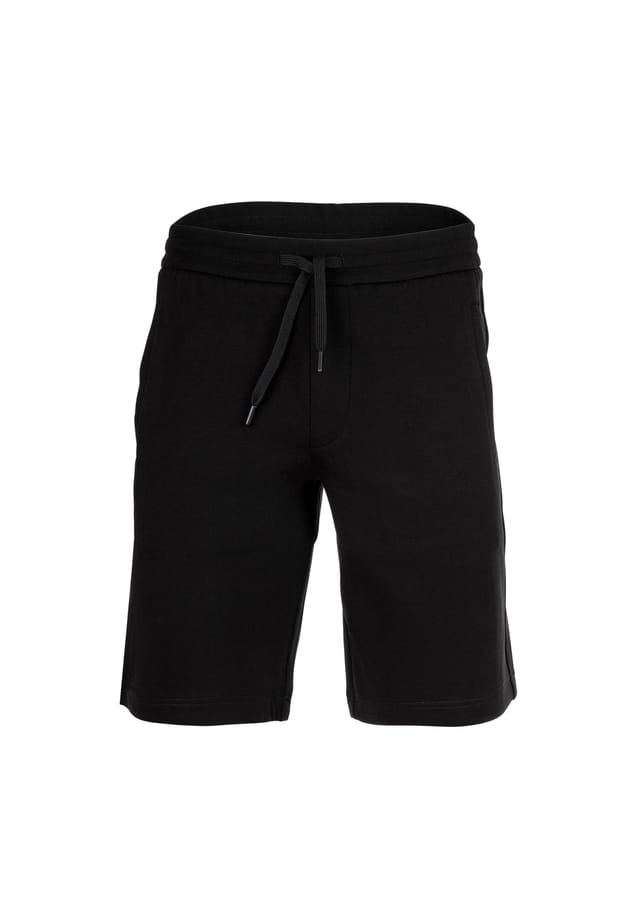 

Спортивные шорты - шорты для дома из смеси хлопка простые Armani Exchange, черный
