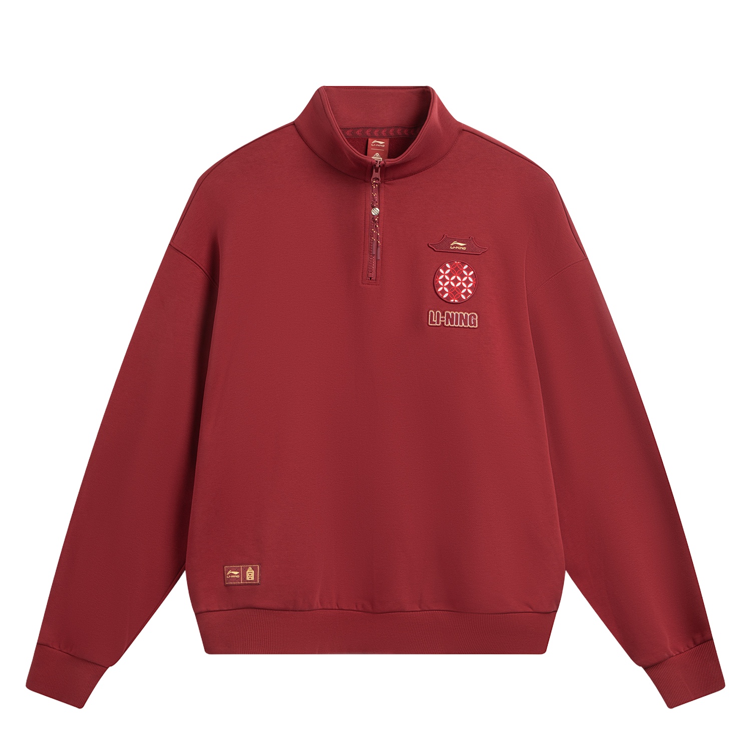 

Мужская толстовка из коллекции Li Ning Sports Life., темный vermilion красный