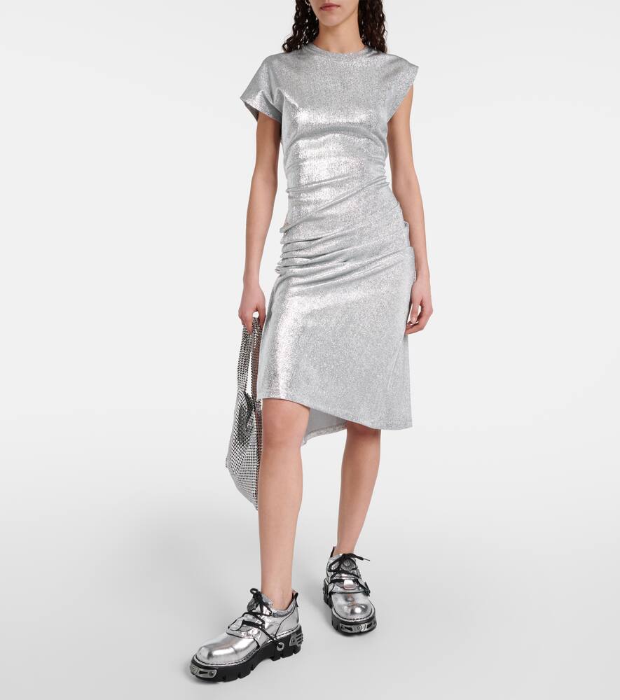 Новые ботинки New Rock из кожи с декоративными элементами Rabanne, Silver — фото 2