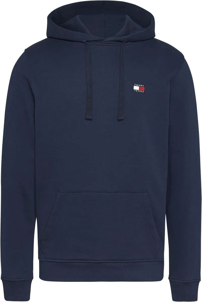 

Толстовка Tommy Jeans с капюшоном "TJM REG BADGE HOODIE EXT", со шнурком, синий