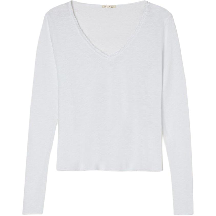 

AMERICAN VINTAGE A.M Футболка женская белая, Белый, AMERICAN VINTAGE A.M Футболка женская белая