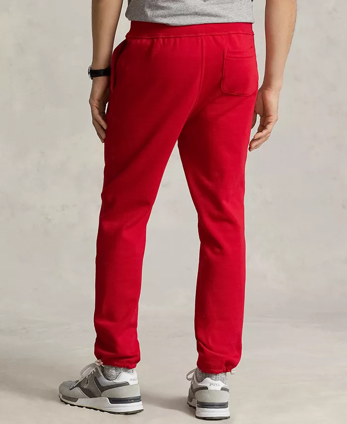 Мужские флисовые спортивные брюки Signature Fleece Sweatpant Polo Ralph Lauren, красный — фото 3