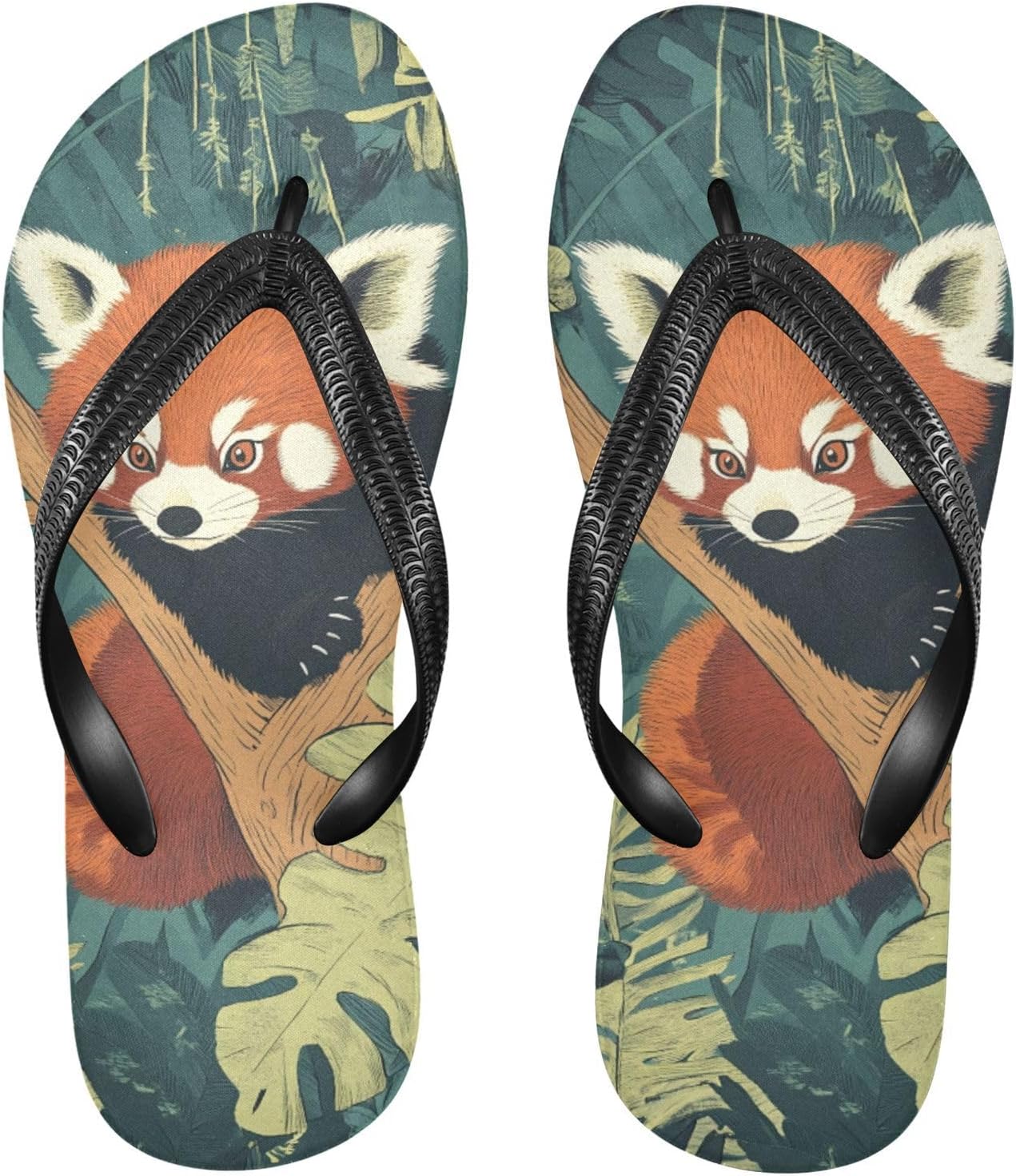 

Милые шлепанцы с красной пандой для пляжа, летние повседневные сандалии для женщин и мужчин 20861703 Kfbe