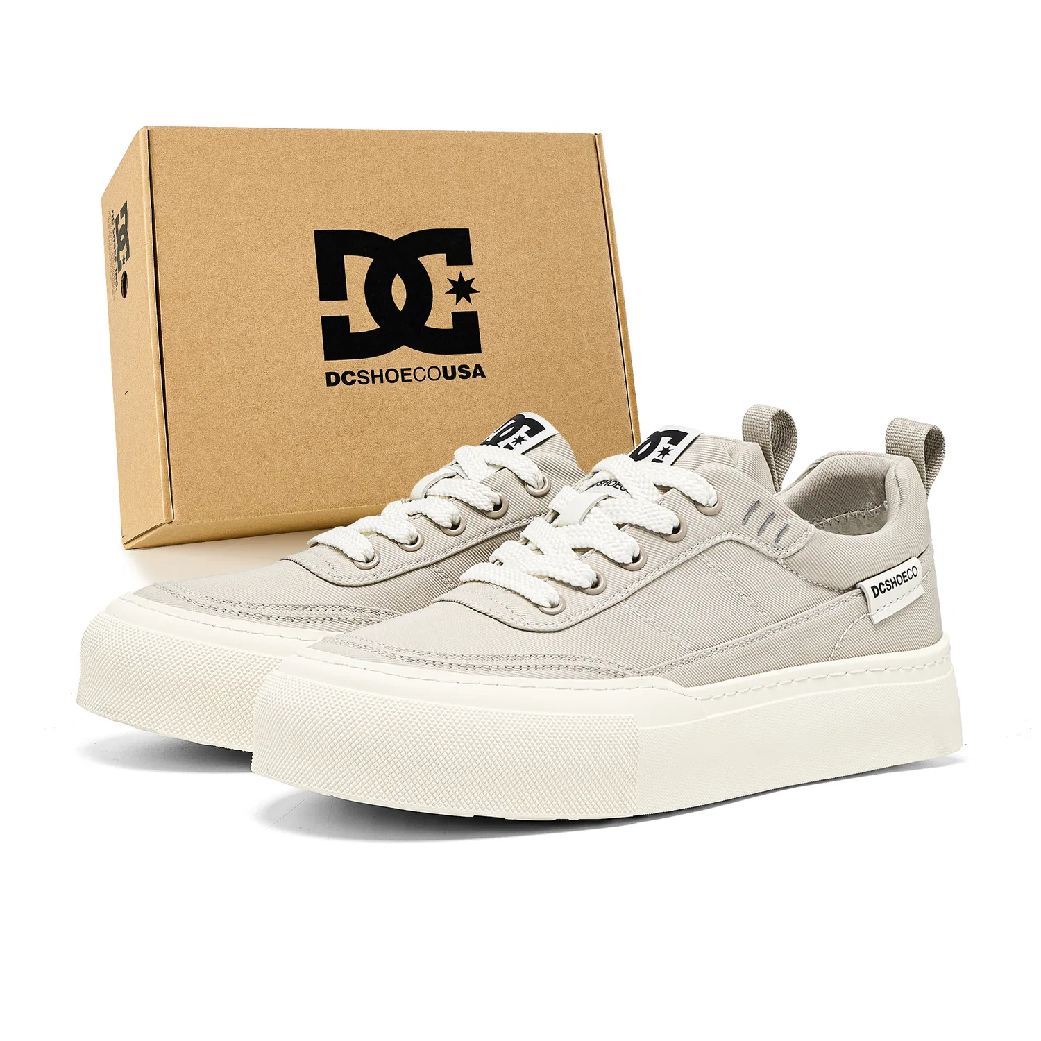 Кроссовки низкие Haven DCSHOES бежево-серые