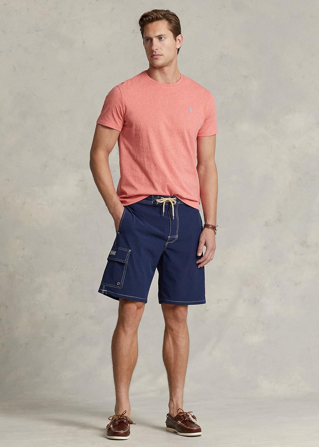 Мужские плавки-шорты Kailua Classic Fit POLO RALPH LAUREN длиной 8,5 дюймов, Newport Navy — фото 2