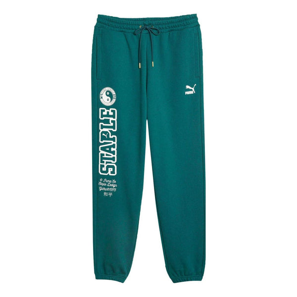 

Брюки x staple casual pants 'green' Puma, зеленый