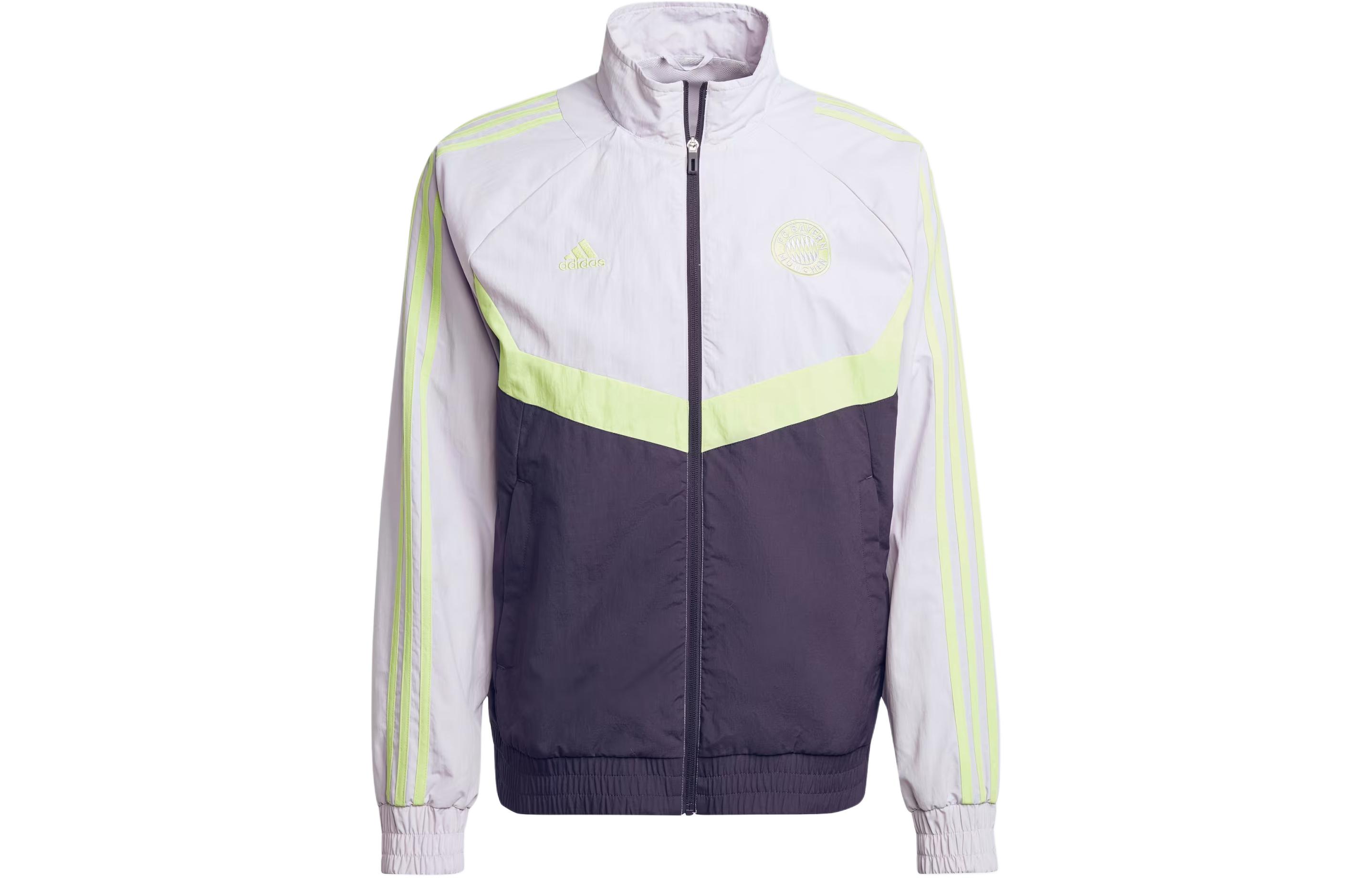 Футболка Adidas FC Bayern Woven Track Top Silver Daybreak — фото 2