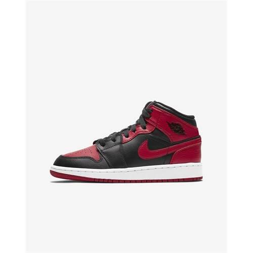 Детские баскетбольные кроссовки Nike Jordan 1 Mid Banned 2020 GS — фото 2