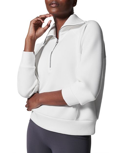 

Толстовка с молнией до половины AirEssentials SPANX, цвет White