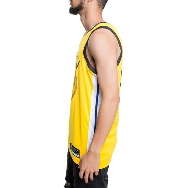 Спортивная футболка nba limited jersey sw fan edition golden state warriors durant yellow Nike, желтый — фото 4