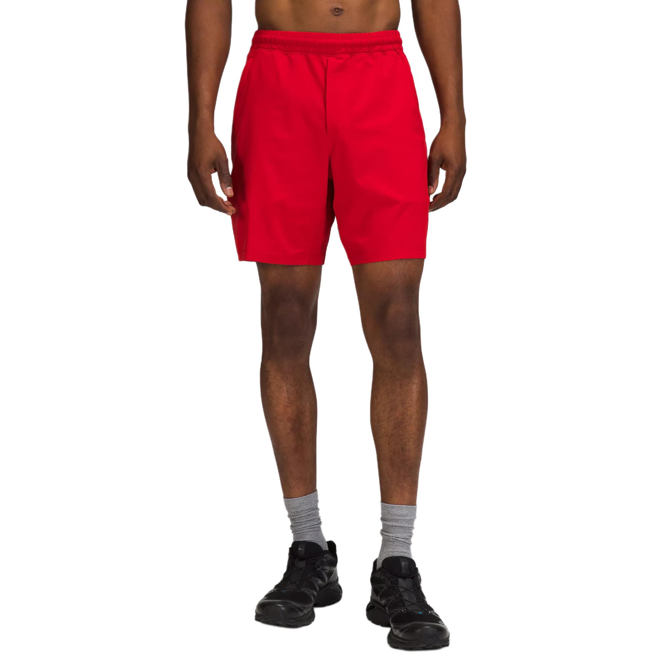 

Lululemon Шорты спортивные мужские pace breaker team canada linerless 2022 версия coc логотип темно-красный/prep