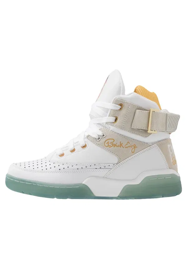 Кроссовки высокие Patrick Ewing 33 hi x laurens, белый/бледно-золотой