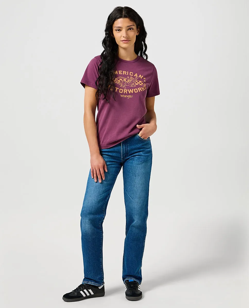

Женские прямые джинсы Sunset средней посадки Wrangler, синий