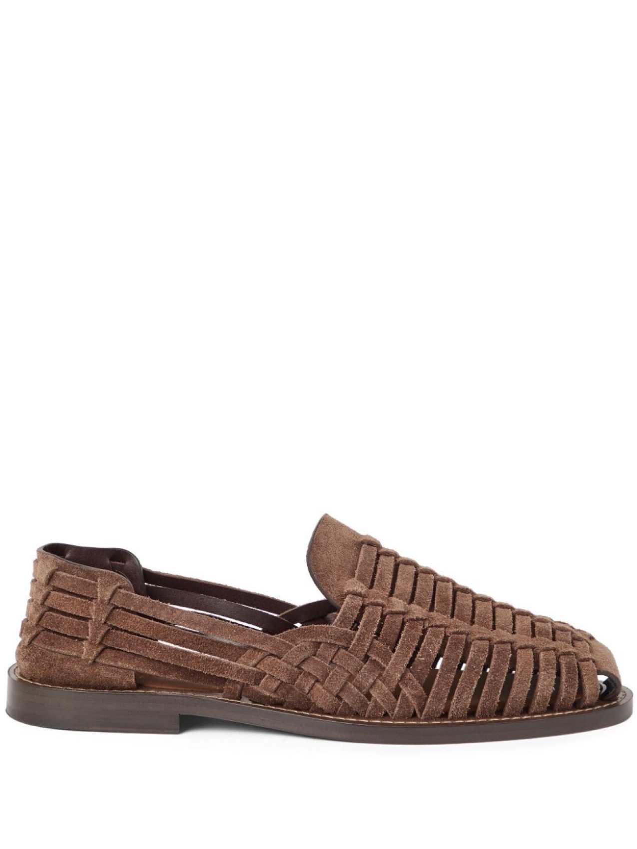 

Brunello Cucinelli замшевые сандалии, коричневый