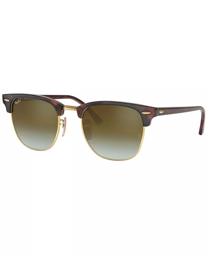 

Солнцезащитные очки унисекс, RB3016 CLUBMASTER MINERAL FLASH LENSES Ray-Ban, коричневый