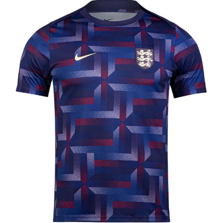 Академия Англии Pro Мужская футболка для предматчевой разминки Dri FIT Nike, Чернильно-фиолетовый — фото 2